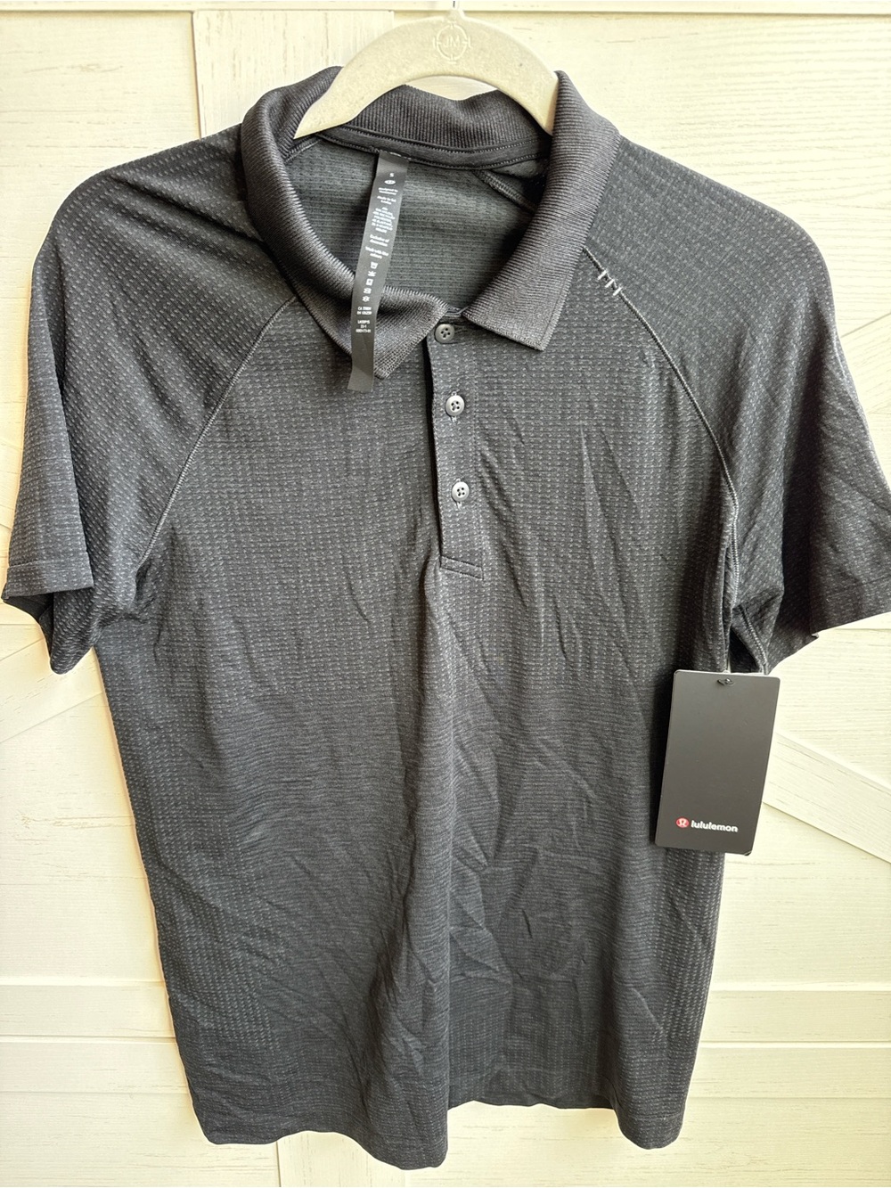 lululemon athletica Men’s Charcoal Textured Polo